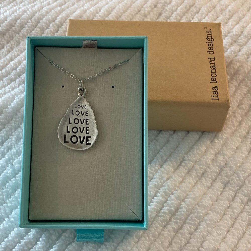 lisa leonard designs ~ Our Love Grows {pewter} pendant necklace NIB Lists $49.99
